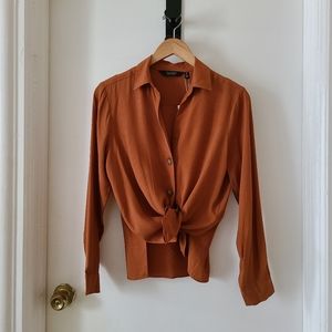 & Other Stories Burnt Orange Blouse